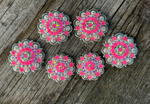 Hot Pink & AB Upgraded Saddle Set & Hardware