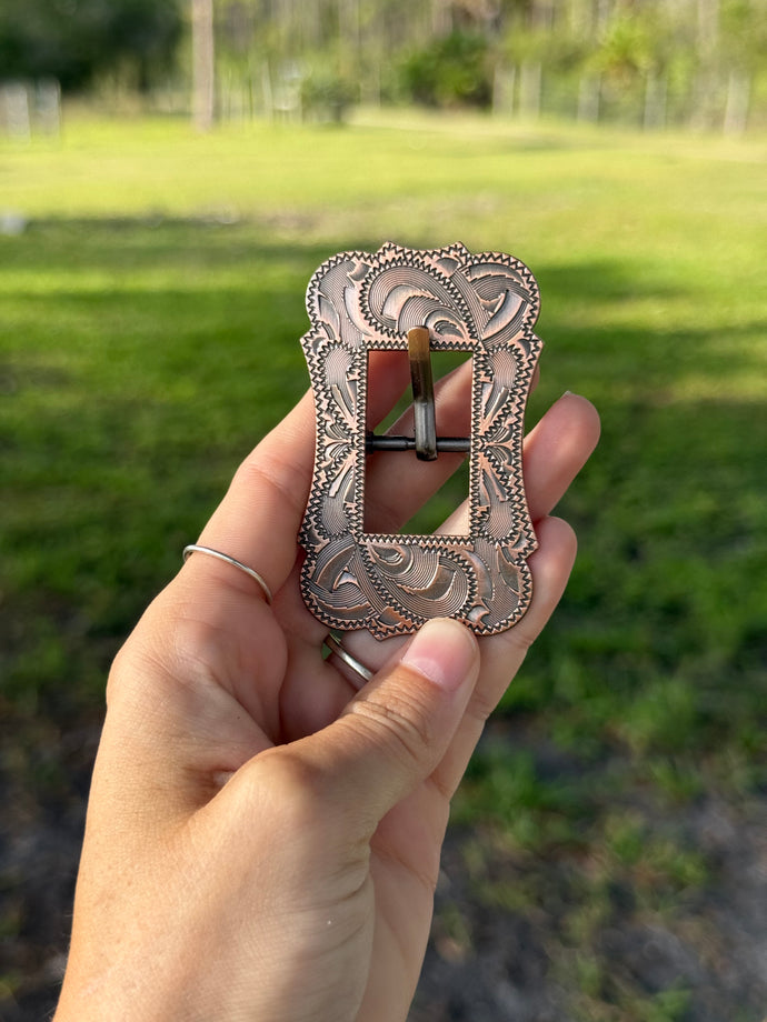 Copper Floral Engraved 3/4”