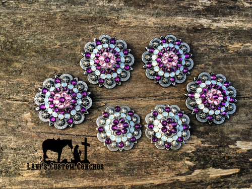 Light Rose, Amethyst, & White Opal