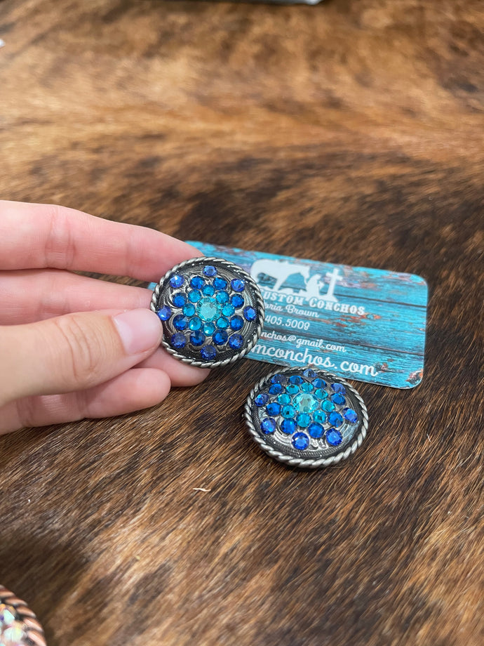 Blue Firework Concho