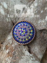 2 3/8” Sapphire & AB XL Concho