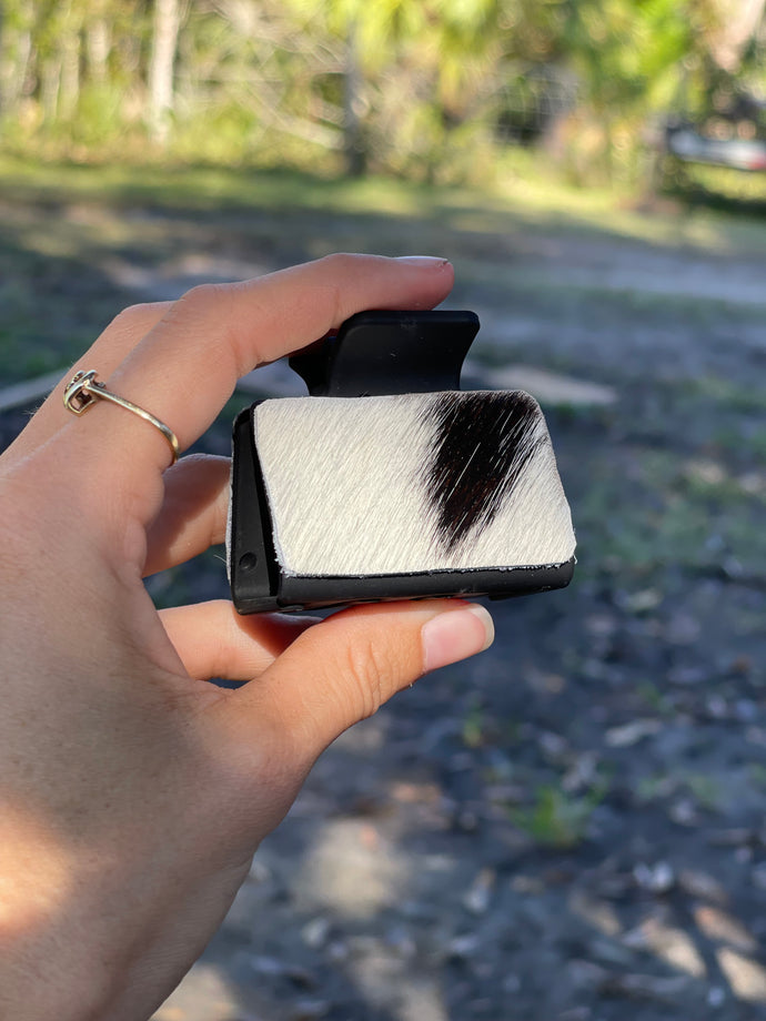 Small Cowhide Clip #3