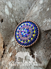 2 3/8” Sapphire & AB XL Concho