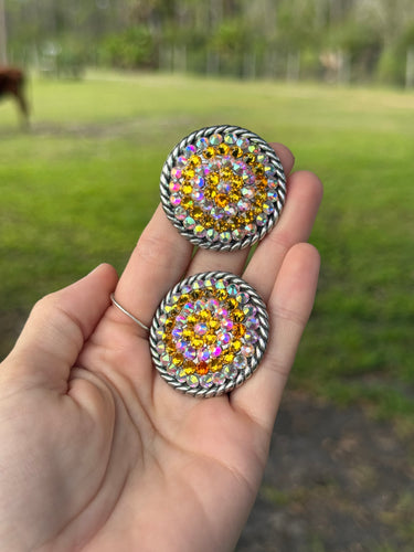 Golden Sunshine Conchos 1 1/2” (Pair)