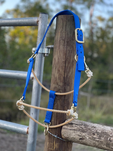 Blue & Tan Average Hybrid Halter