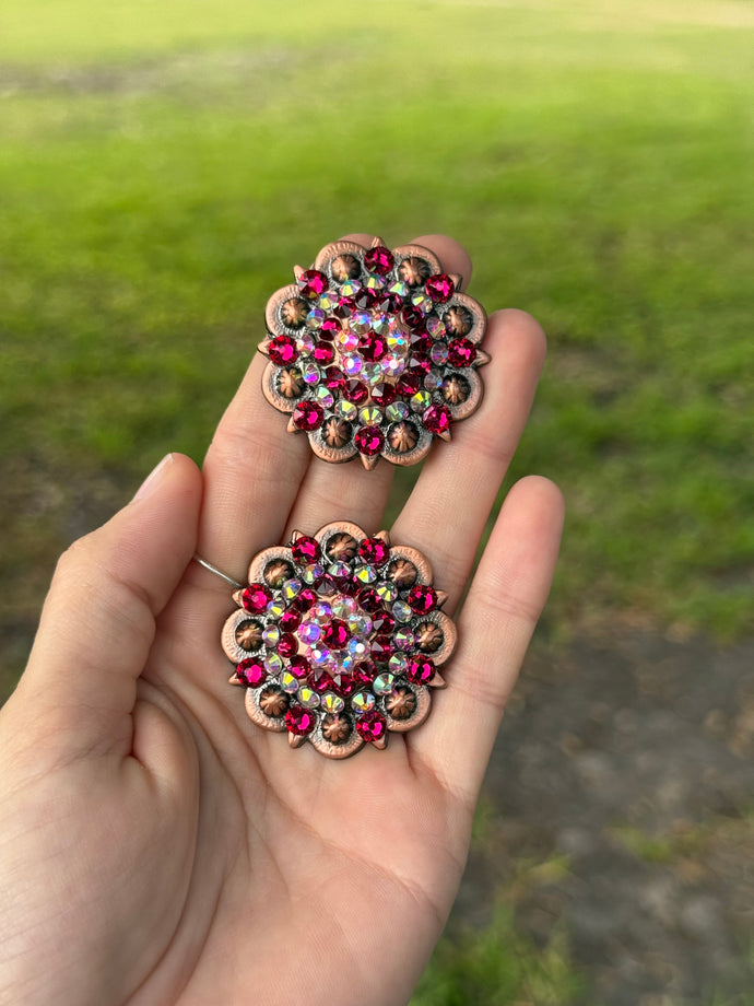Ruby & AB Conchos 1 1/2” (Pair)